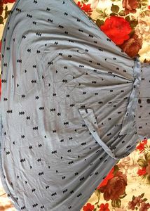 Cute Blue Print Dress