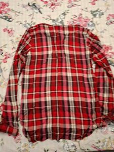 Red Plaid Flannel Tunic