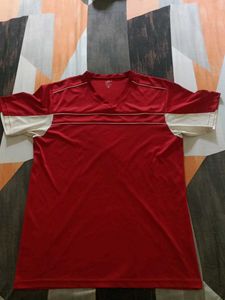 Red & White Athletic T-Shirt