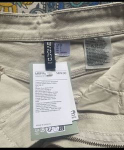 H&amp;M Beige Twill Trouser