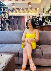 Yellow Mini Bodycon Dress