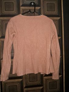 Peach Winter Sweater 🌸🪩