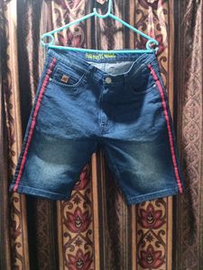Men's Blue Denim Short