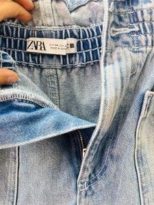 Zara Blue Denim Shorts