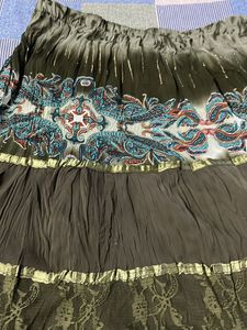 Olive green Ethnic skirt