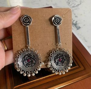 Boho Floral Dangle Earrings