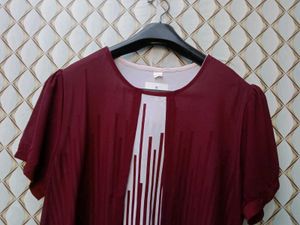 New With Tag Korean Maroon Blouson