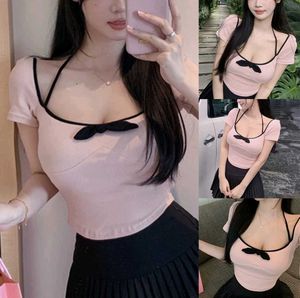 Purple &amp; Black Bow Top