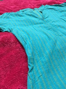 Torquise-Green Tunic Top