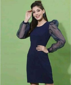 Blue Net Dress