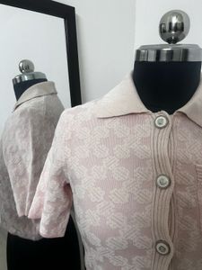 pink patterned Knit Top