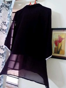 Women&#39;s Georgette Embroidery Shirt Style Top