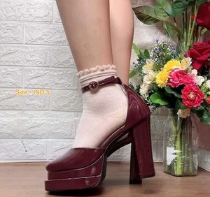 Cherry Red Block Heels🎸