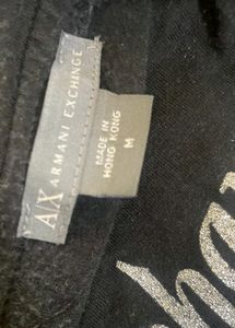Chic Black Armani Exchange Graphic Tee