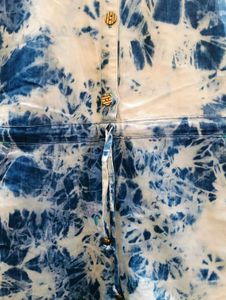 Tie-Dye Denim Romper