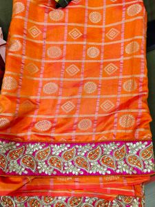 Saree With Designer Blouse