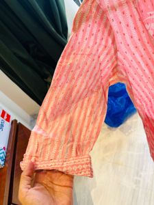 Striped Floral Tunic Top