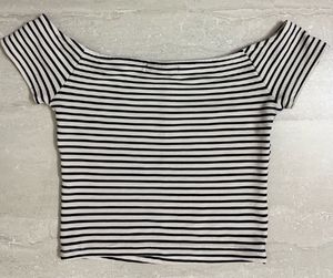 Striped Off-Shoulder Top