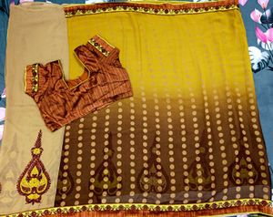 Elegant Yellow Saree
