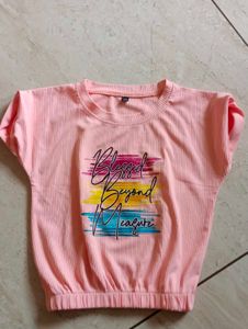 Girls' Pink Two-Piece Outfit