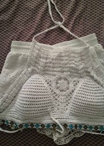 Crochet Top &amp; Shorts Set