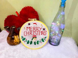Christmas embroidery hoop, customized hoop
