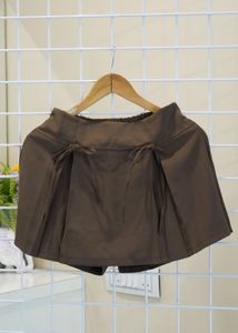 Brown Skort with Ties