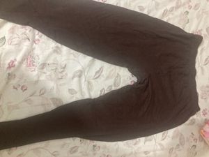 Different Coloured Leggings And One White Palazzo