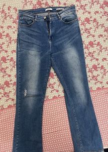 ‘Spykar’Branded Boot Cut Jeans👖