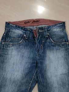 Stylish Faded Blue Denim Jeans for Men