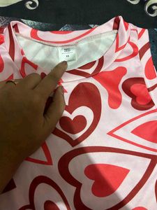 Heart Print Top