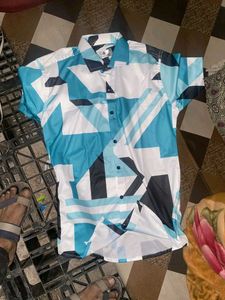 Geometric Patterned Casual Shirt