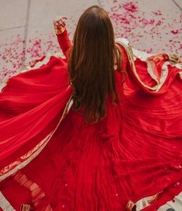 Dreamy 💓Red anarkali gown