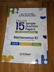 ARIHANT 15 SAMPLE QUESTION PAPER MATH
