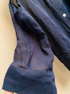 Navy Blue Shirt Top