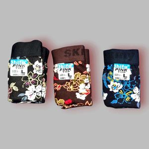Combo Printed Women&#39;s Panty, 90cm 3pcs