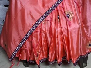 New Unique BabyPink &amp; BlueBorder SilSaree withBlou