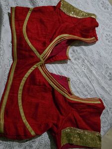 Red &amp; Gold Blouse