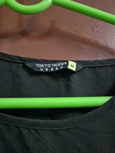 Black Bell Sleeves Top