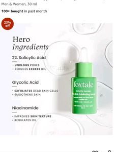 Foxtale AHA BHA exfoliating Serum