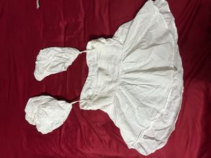 White Puff Sleeve Top