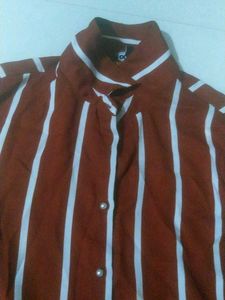 Striped Shirt Dress