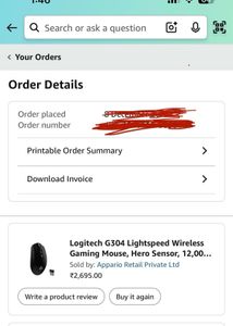 Logitech G304 Mouse 12,000 dpi