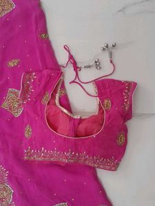 Beautiful Saree With Paded Blouse Xs Small Size