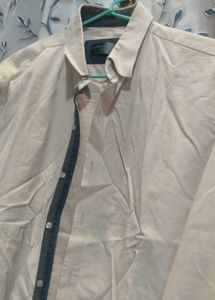 Beige Man Full Sleeves Shirt
