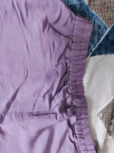Lavender Color Kurta Set With Embroidery
