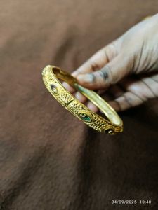 Gold Plated Antique Bangle