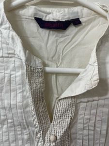 Elegant White Cotton Kurta