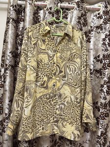 Animal Print Long Sleeve Top