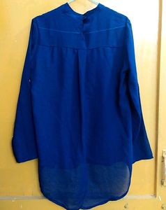 Blue High-Low Top (Myntra)